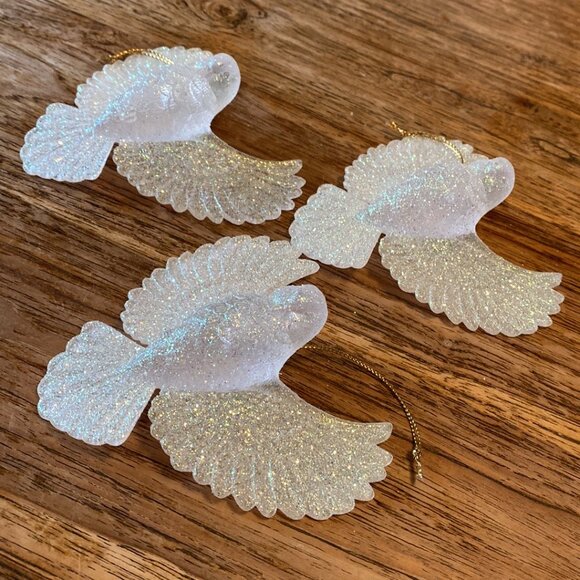 Vintage Holiday Bird & Tree Ornaments, Set of 5 - Picture 5 of 10